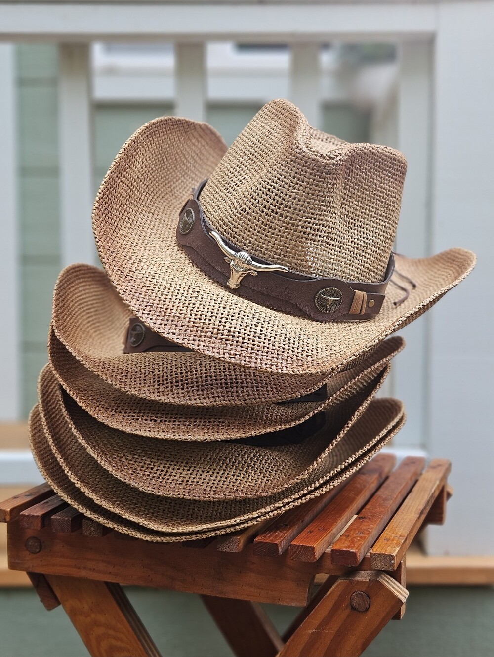 Reseller LOT! 6 Boho Western Cowgirl Straw Sun Hats - Picture 2 of 11